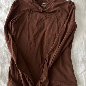 Women's Long Sleeve Brown Top